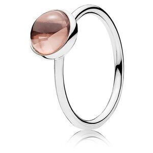 PANDORA Blush Pink Poetic Droplet Ring